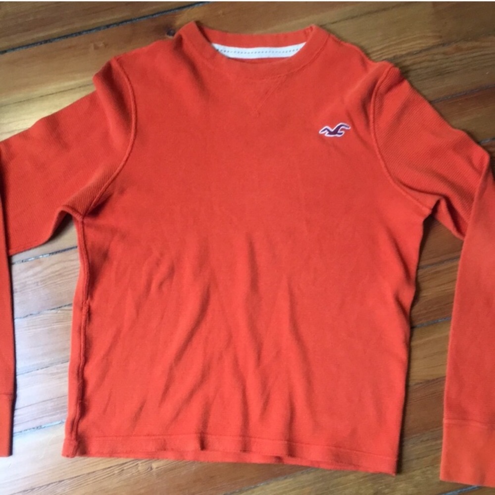 Hollister long sleeve waffle shirt